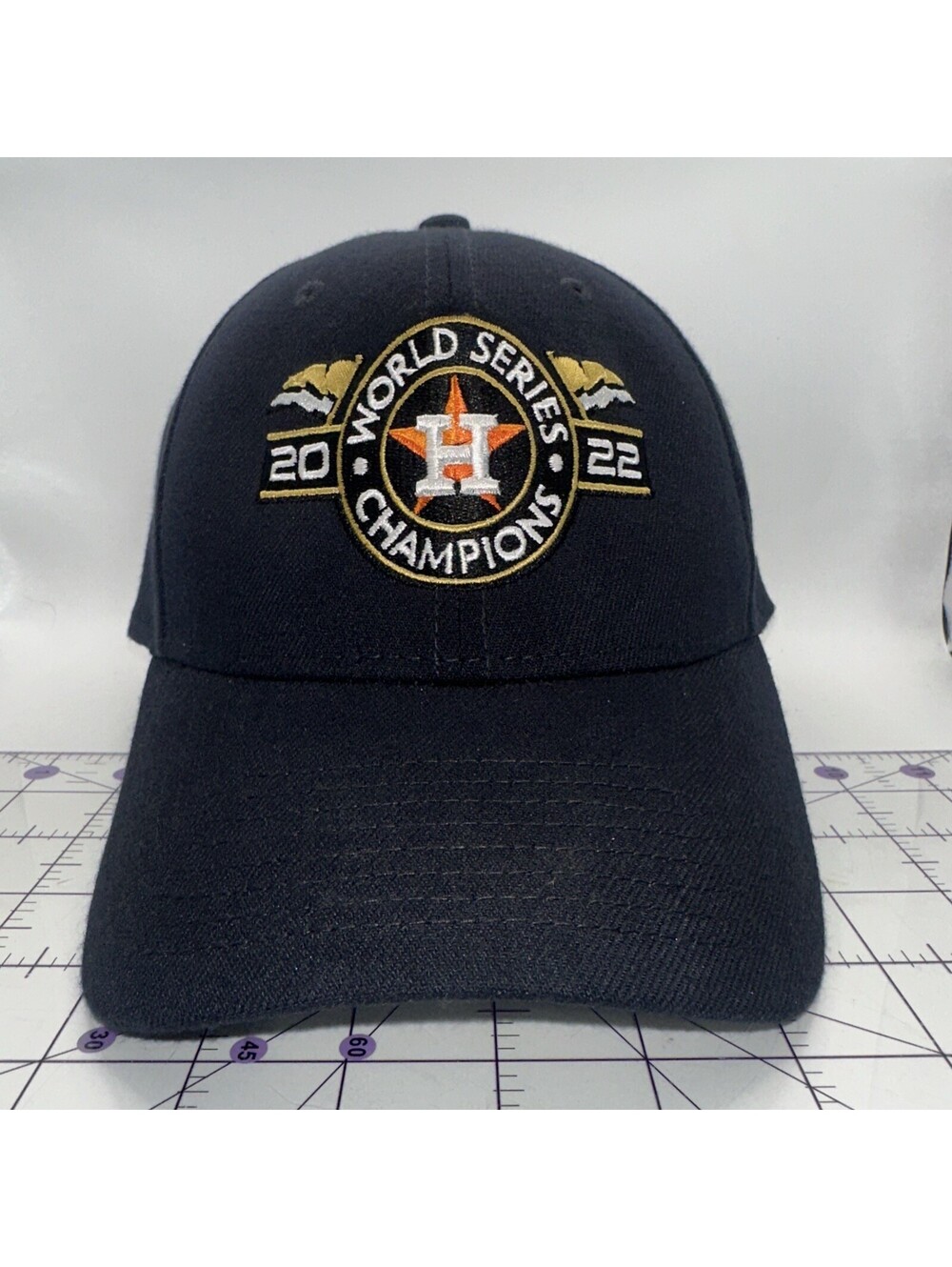 Houston Astros 2022 World Series Champions, New Era Fitted M/L Baseball Hat Cap